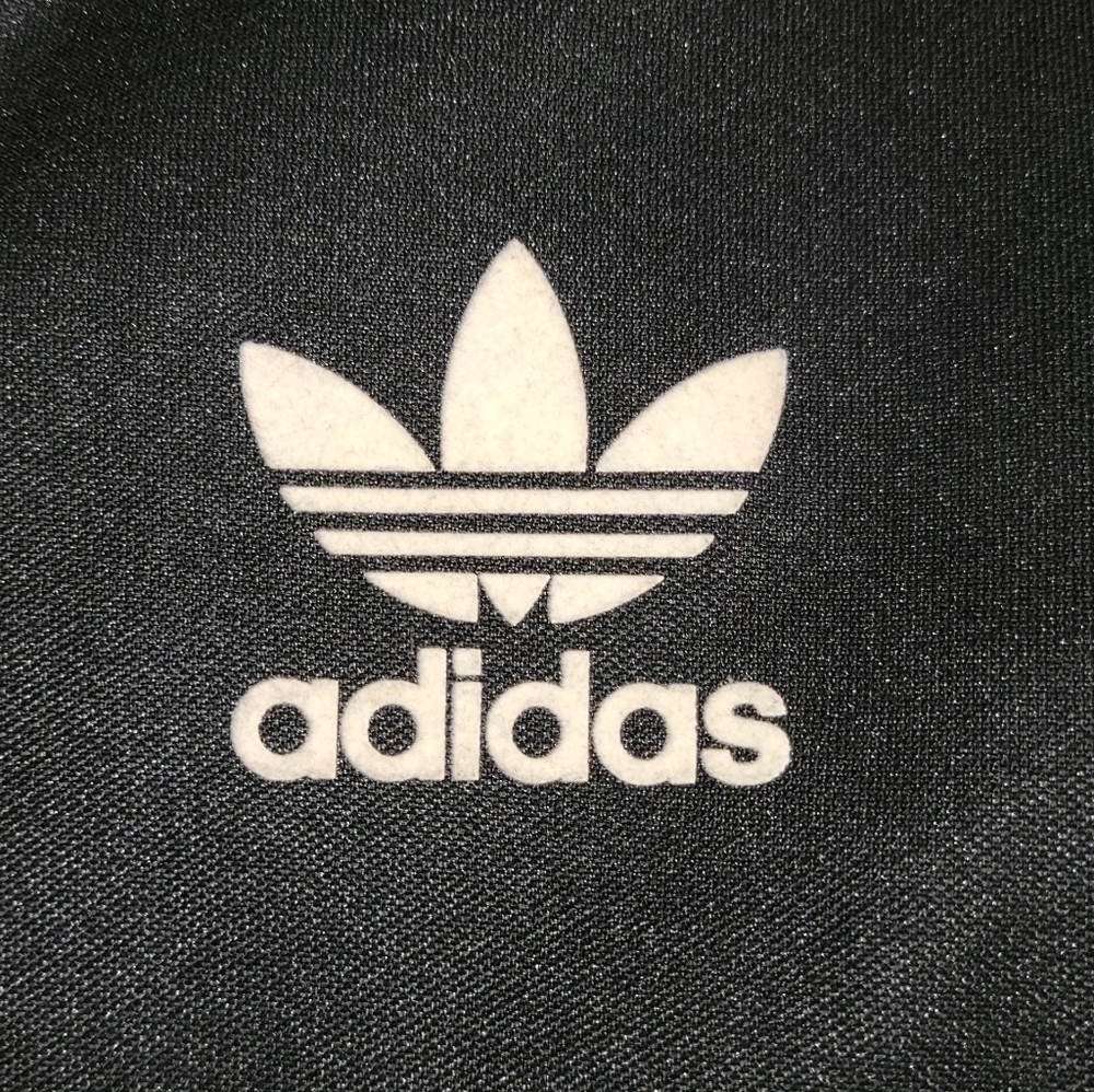 Adidas Rare Farm Rio Black Track Jacket with White Stripes And Floral Lining - Picture 3 of 6